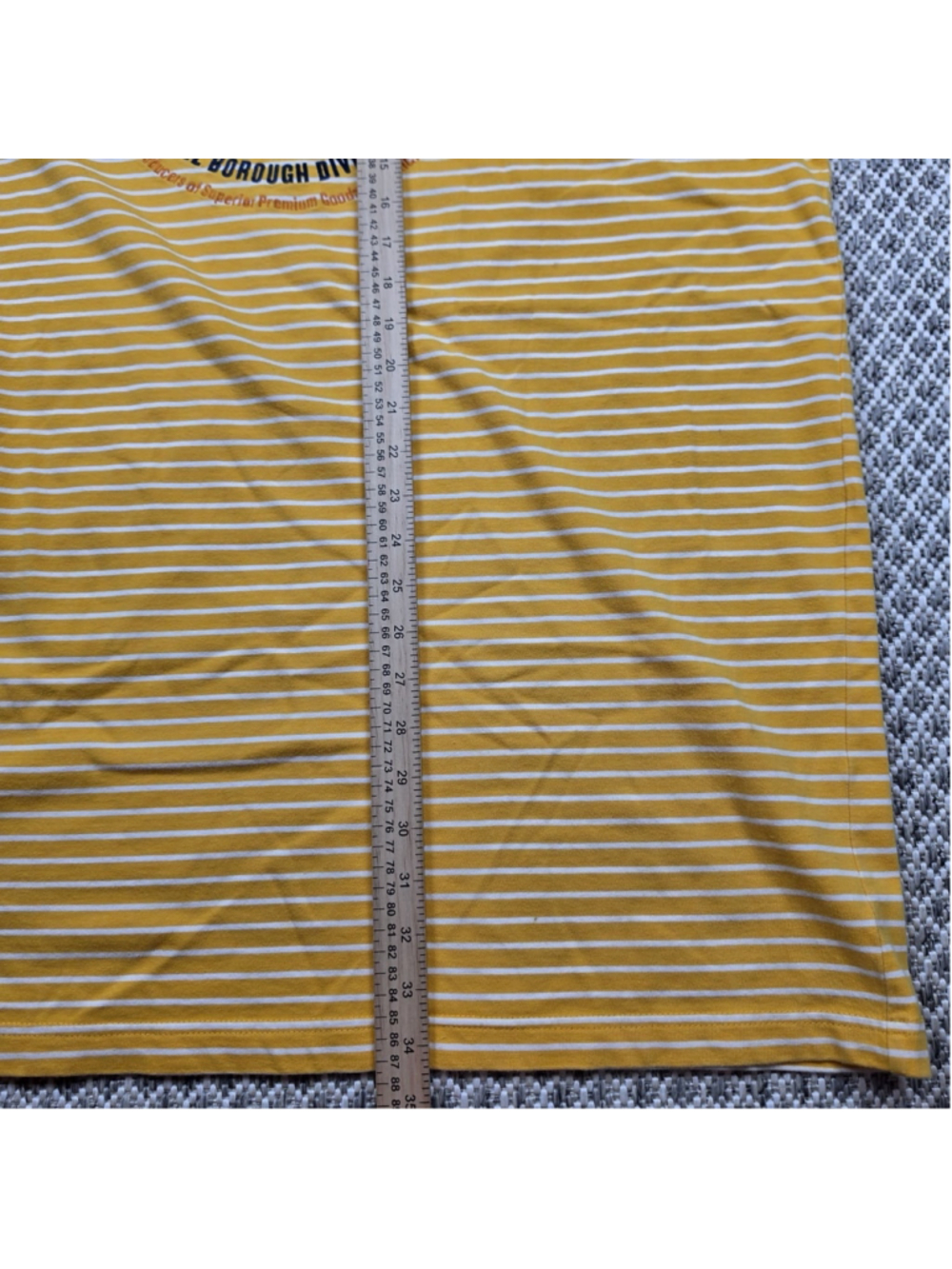 Enyce Yellow White Striped Graphic T Shirt Mens XXL Y2K Streetwear Logo Tee - Picture 6 of 7